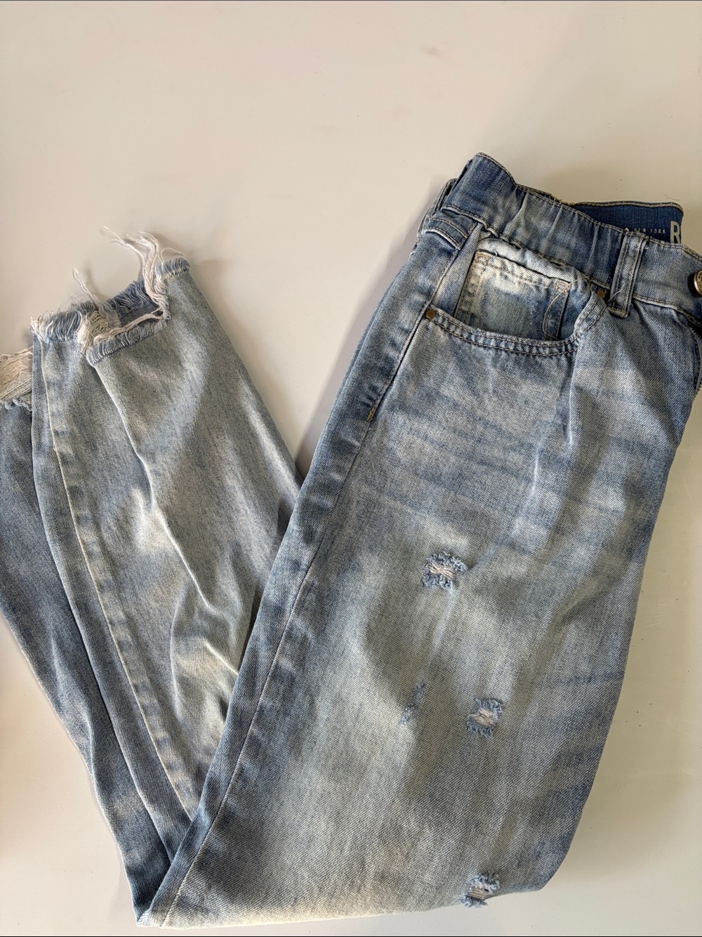 Rewash light blue slim straight men’s jeans